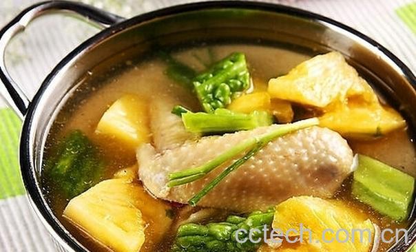 果蔬百科苦瓜凤梨汤-0