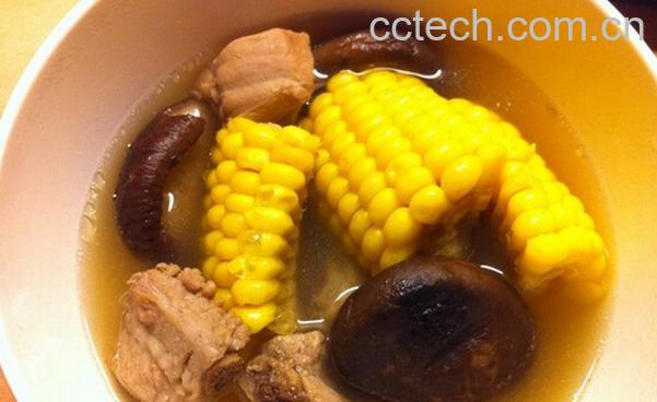 果蔬百科玉米香菇排骨汤-0