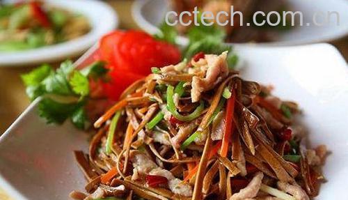 果蔬百科香干炒肉丝做法教程-0