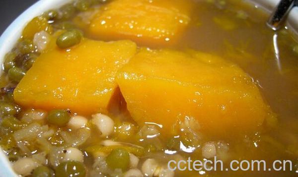 果蔬百科南瓜绿豆汤-0