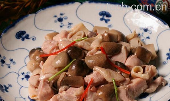 果蔬百科草菇炒鸡肉-0