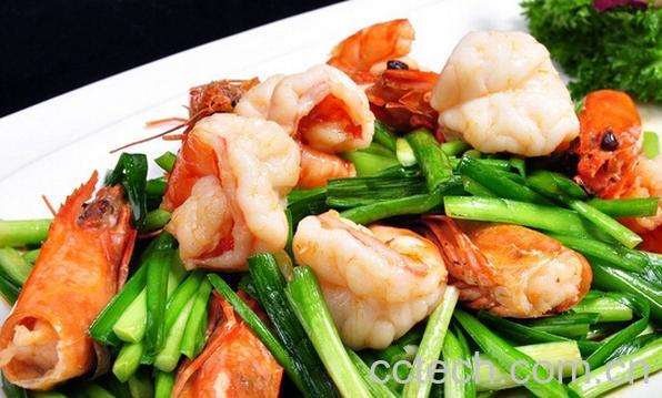 果蔬百科虾和韭菜-0