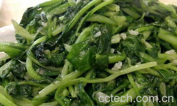 果蔬百科蒜蓉鸡毛菜-0