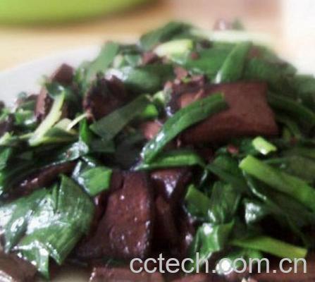 果蔬百科猪血韭菜-0