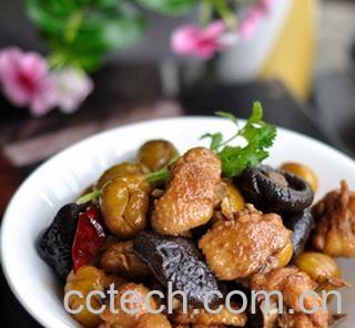 果蔬百科香菇栗子炖鸡-0