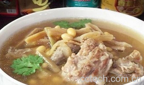 果蔬百科黄花菜萝卜排骨汤-0