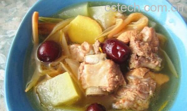 果蔬百科黄花菜冬瓜排骨汤-0