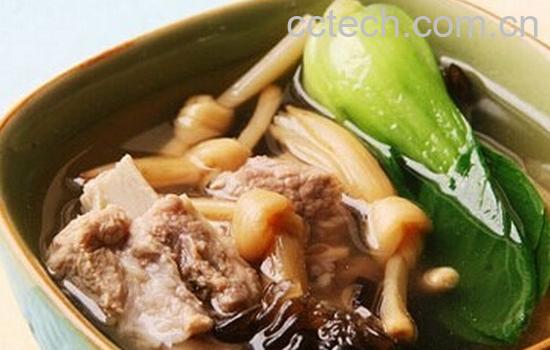 果蔬百科黄花菜木耳排骨汤-0