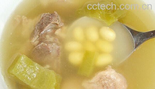 果蔬百科冬瓜黄豆排骨汤-0