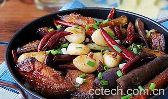 果蔬百科干锅茄子肉片-0