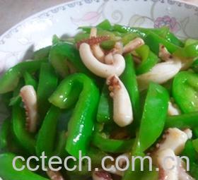 果蔬百科青椒炒鱿鱼-0
