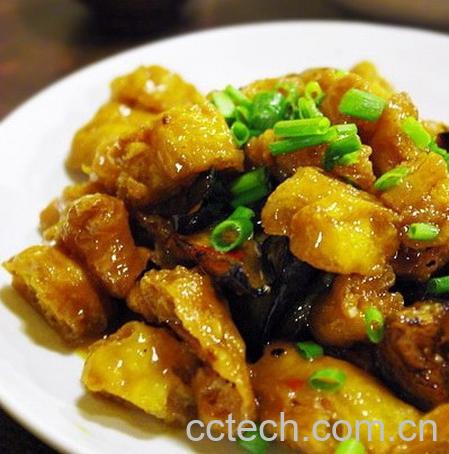 果蔬百科茄子炒油条-0