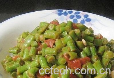果蔬百科西红柿炒豇豆-0