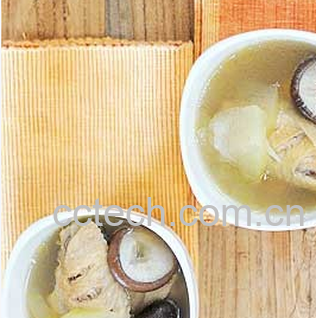 果蔬百科香菇冬瓜鸡汤-0