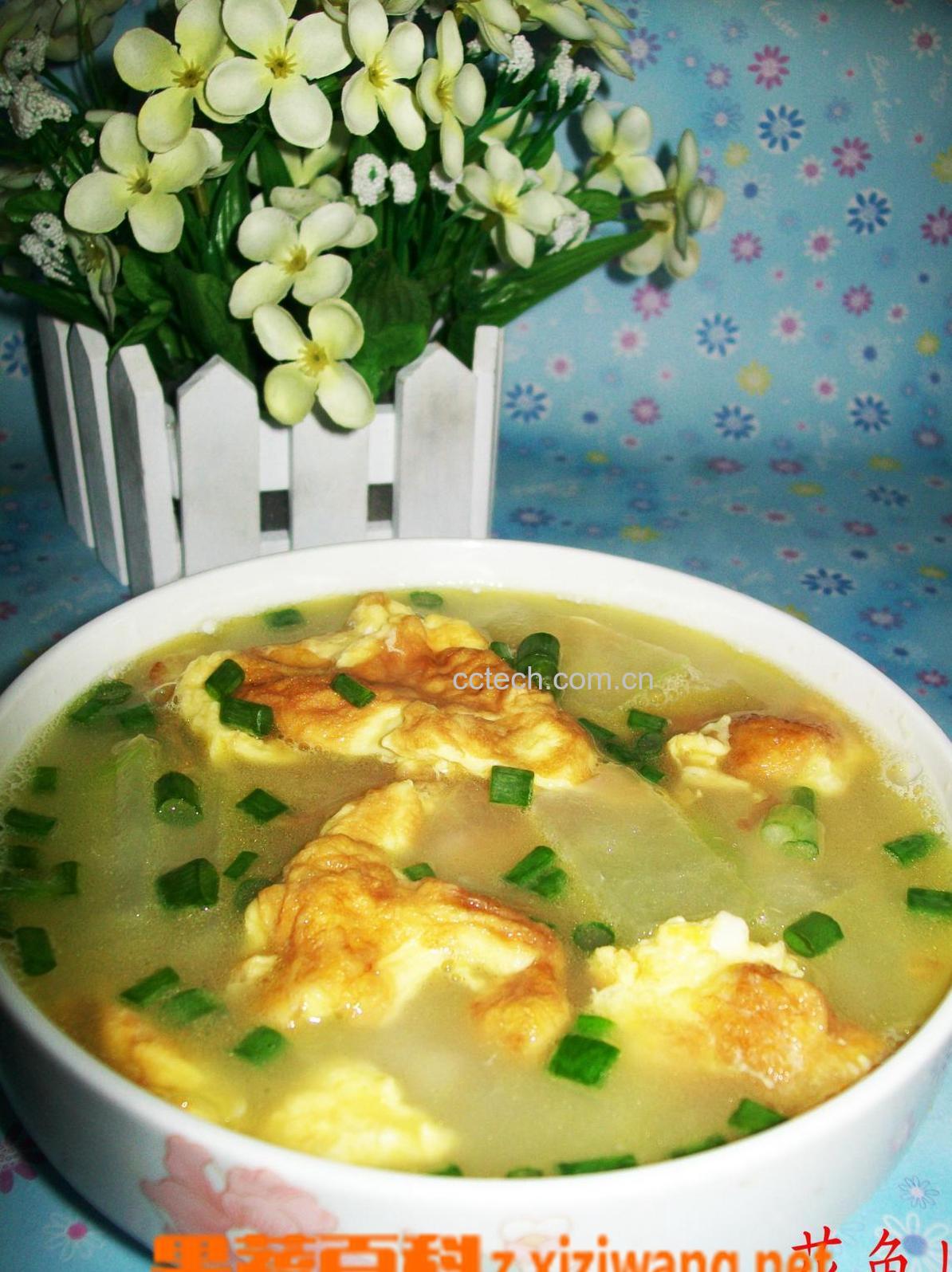 果蔬百科鸡蛋冬瓜汤-0