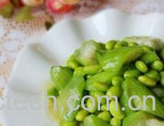 果蔬百科丝瓜炒毛豆-0