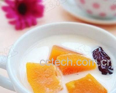 果蔬百科木瓜炖牛奶-0