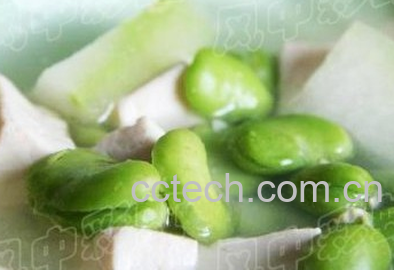果蔬百科蚕豆冬瓜汤-0