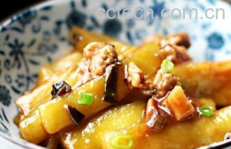 果蔬百科肉末咸鱼茄子煲-0