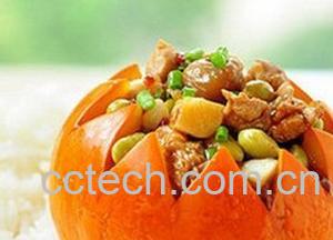 果蔬百科南瓜蒸鸡肉-0