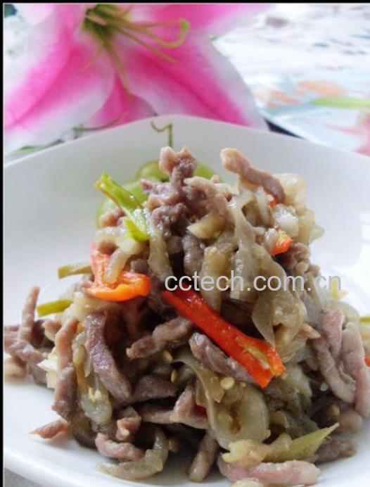 果蔬百科茄子炒肉丝-0