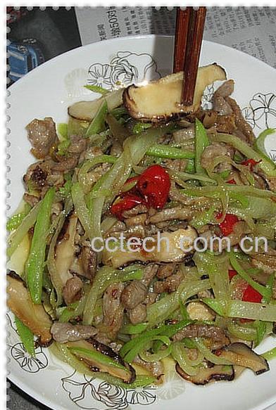 果蔬百科佛手瓜炒肉丝-0