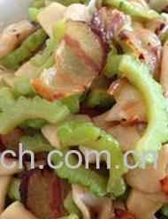 果蔬百科苦瓜腊肉-0