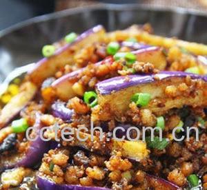 果蔬百科香辣肉末茄子-0