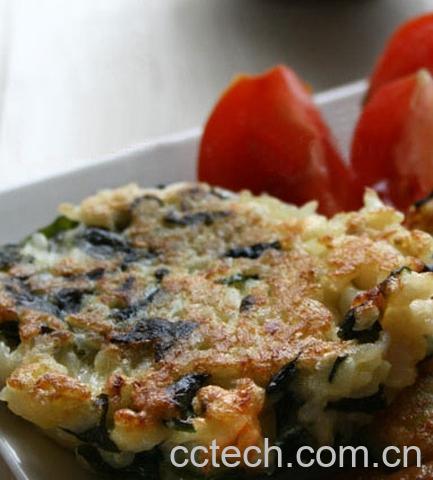 果蔬百科裙带菜虾米饼-0