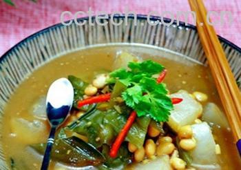 果蔬百科萝卜炖裙带菜-0