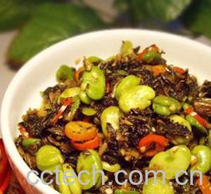 果蔬百科蚕豆炒酸菜-0