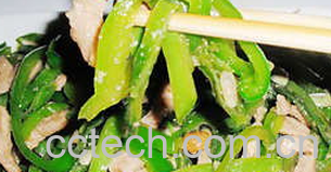 果蔬百科黄豆酱甜椒扁豆角炒肉-0