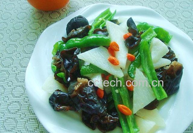 果蔬百科枸杞木耳炒山药-0