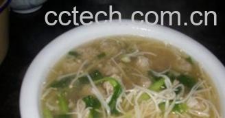 果蔬百科金针菇汤-0