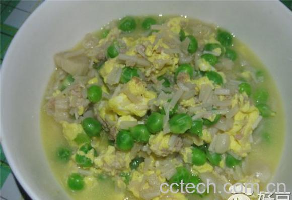 果蔬百科金针菇豌豆汤-0