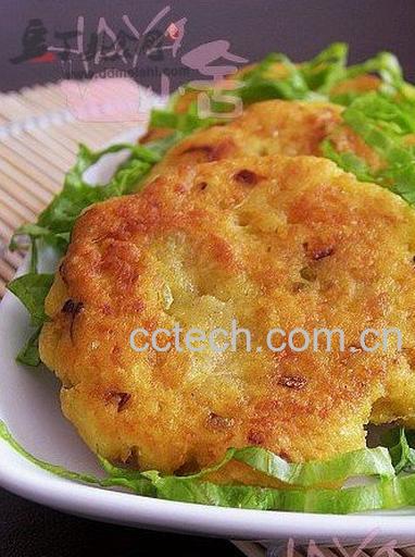 果蔬百科鸡蓉玉米饼-0