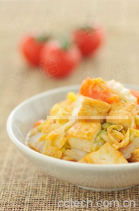 果蔬百科柿子白菜怎么做一起-0