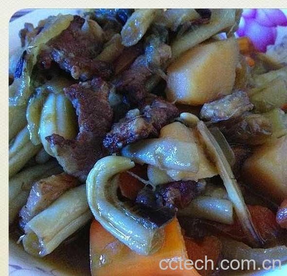 果蔬百科土豆炖芸豆-0