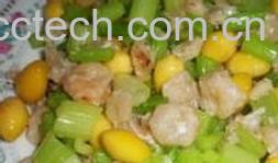 果蔬百科香芹白果虾仁-0