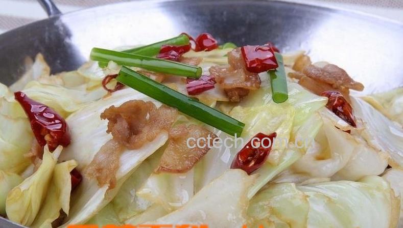 果蔬百科干锅手撕包菜的做法 -0