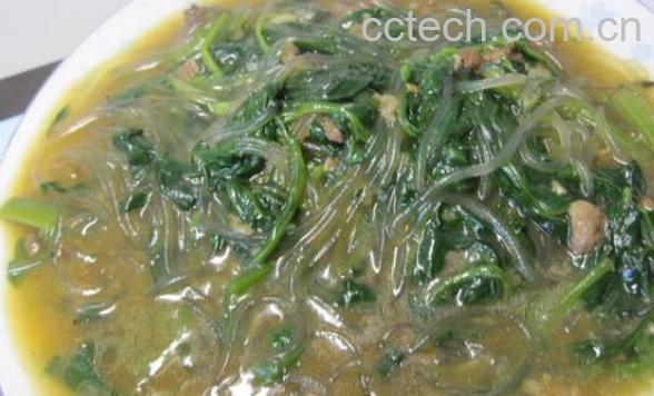 果蔬百科 菠菜粉丝汤做法步骤图解 -0