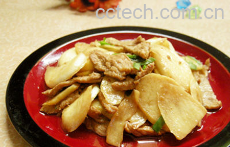 果蔬百科茭白炒肉的做法-0