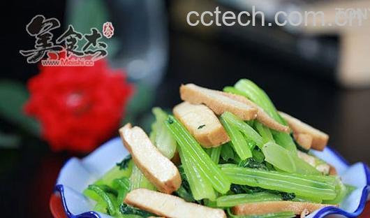 果蔬百科芹菜炒香干-0