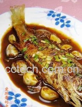 果蔬百科蒜子烧黄鱼-0