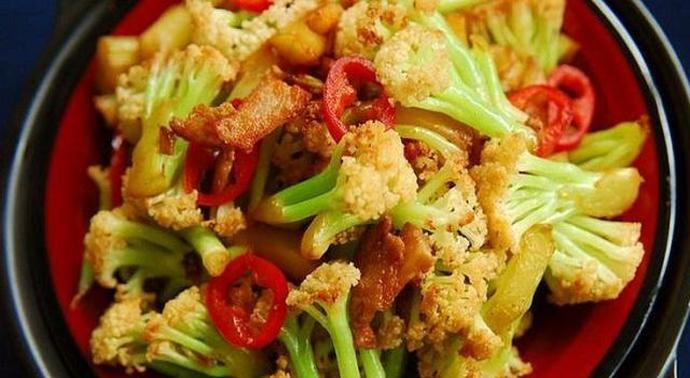 果蔬百科干锅菜花的做法-0
