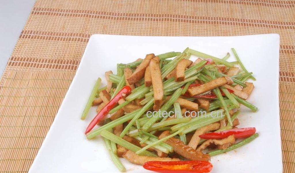 果蔬百科芹菜香干肉丝-0