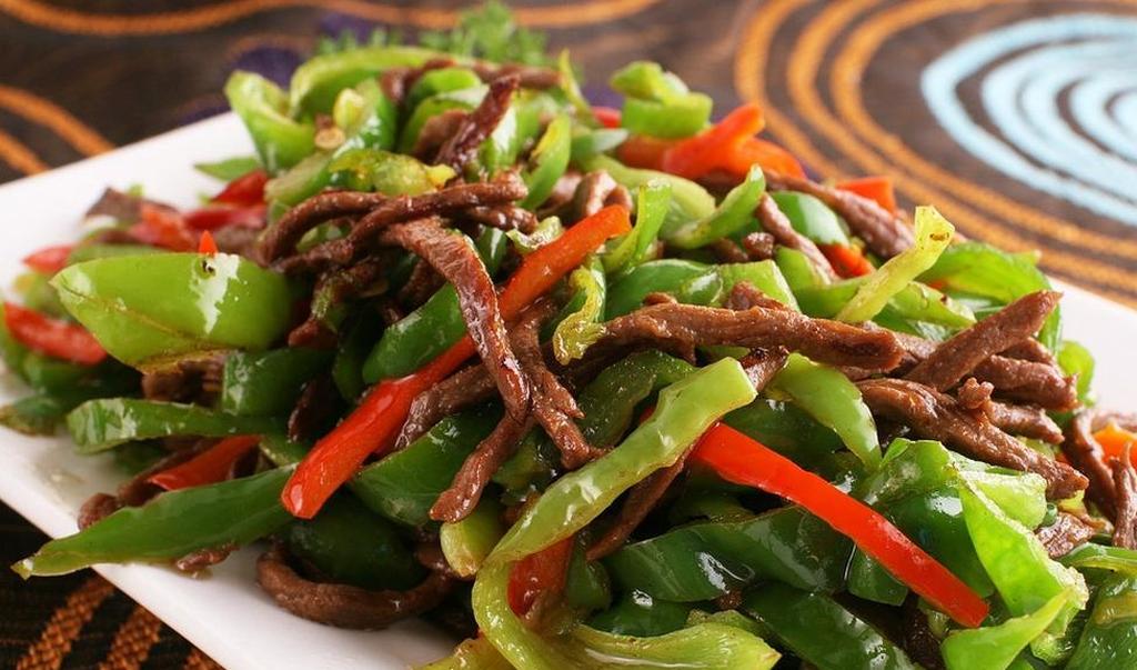 果蔬百科专业的青椒肉丝的做法-0