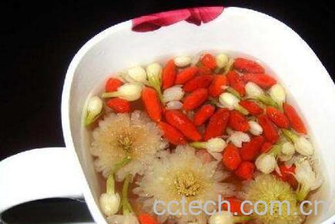 枸杞子菊花茶泡水喝的功效-1