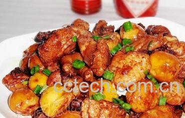 果蔬百科板栗烧鸡-0