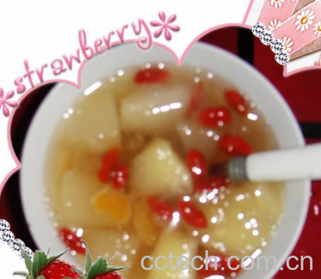 果蔬百科蜜桔枸杞银耳羹-0